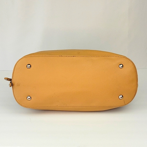 Tignanello Pebbled Leather Color Block Shoulder Bag Navy & Tan - Picture 5 of 16